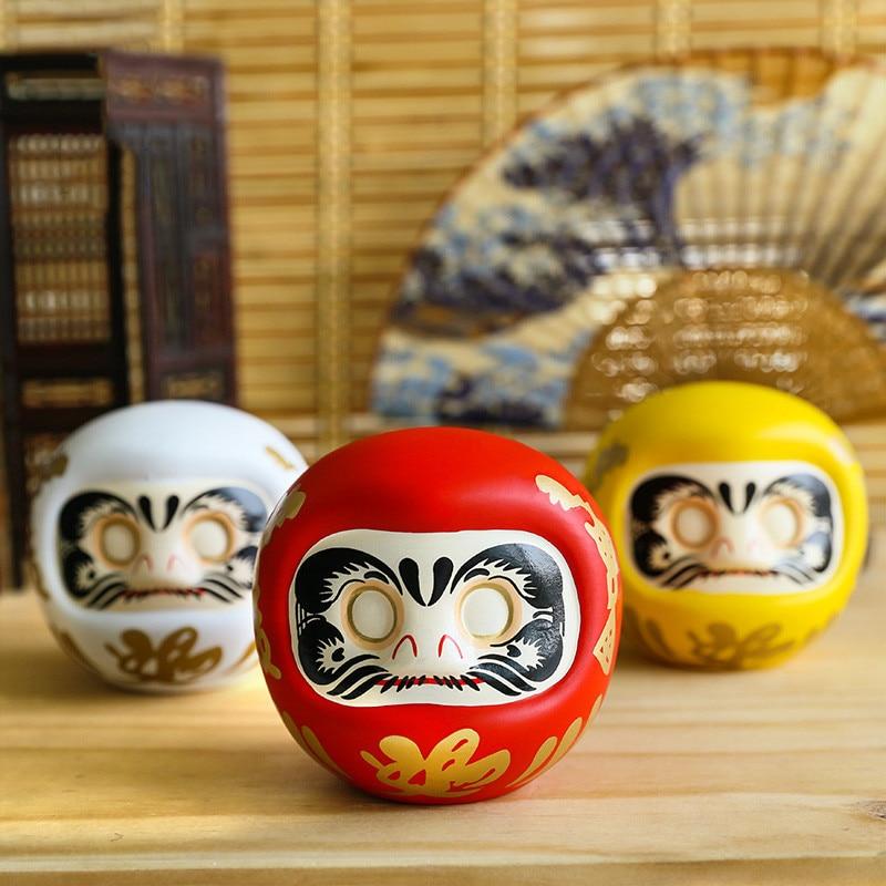 Керамическая кукла Дарума Lucky Cat Fortune орнамент копилка офисная столешница фэн-шуй ремесло украшение дома подарки