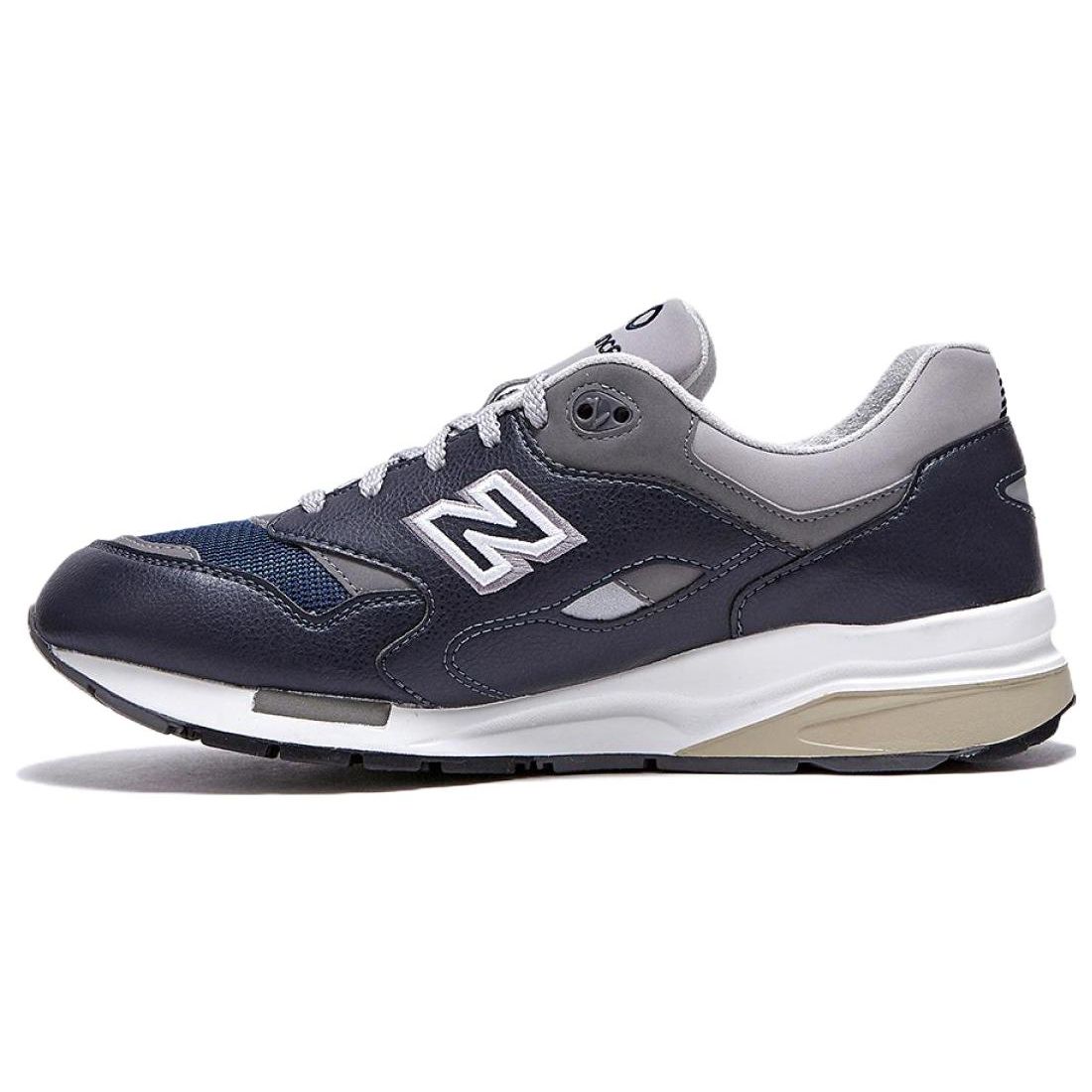 Темно-синие кроссовки унисекс New Balance 1600 Legacy Серо-белые CM1600LV 37.5