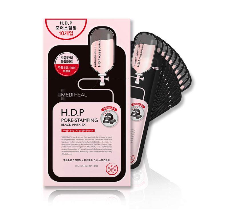 Mediheal HDP Pore Stamping Black Mask EX 10 листов
