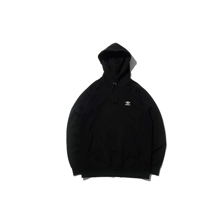 Adidas Originals Clover AC Badge Толстовка с капюшоном Пуловер с длинным рукавом Мужские топы Черный DX4212 XS