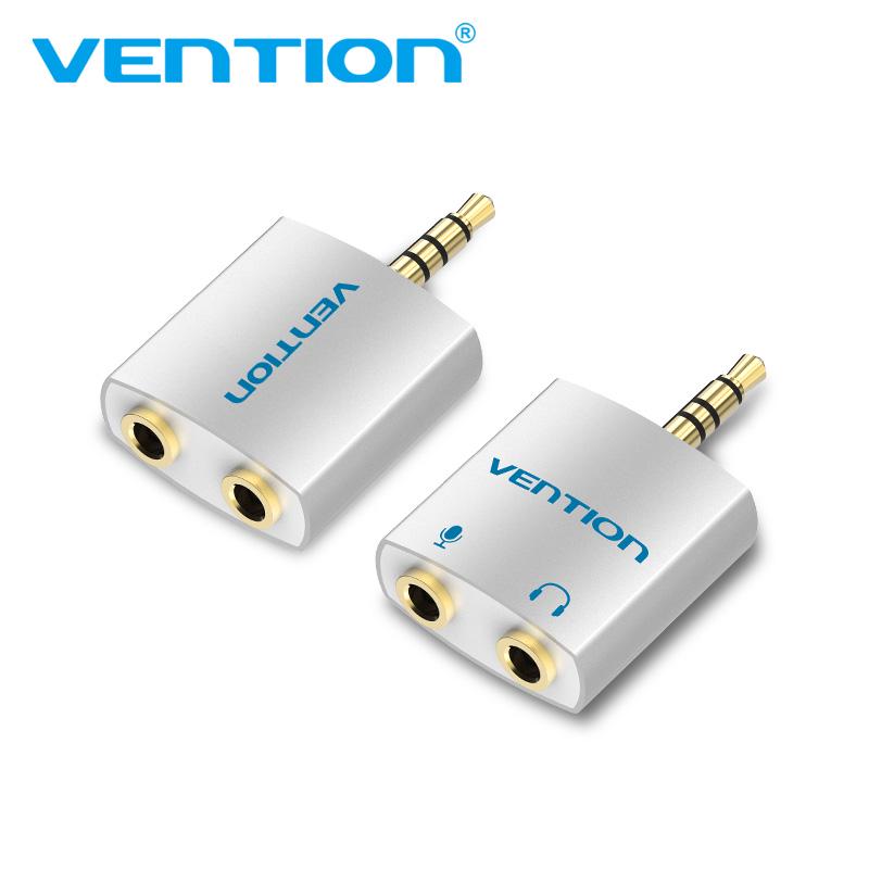 Vention 3,5 мм аудио стерео Y-разветвитель кабель 3,5 мм «папа» на 2 порта 3,5 мм «мама» для наушников и гарнитуры-разветвитель адаптера AUX apater серебряный