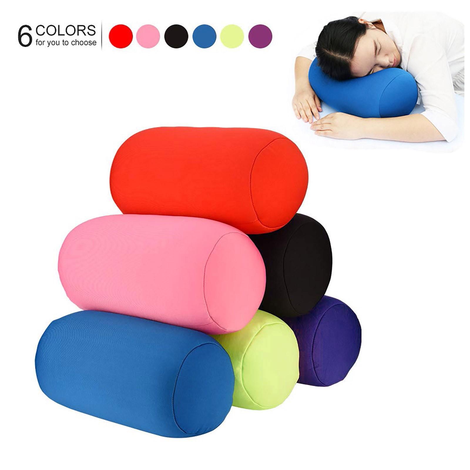 Roll Home Seat Подголовник для шеи Поддержка Travel Micro Mini Microbead Подушка чёрный