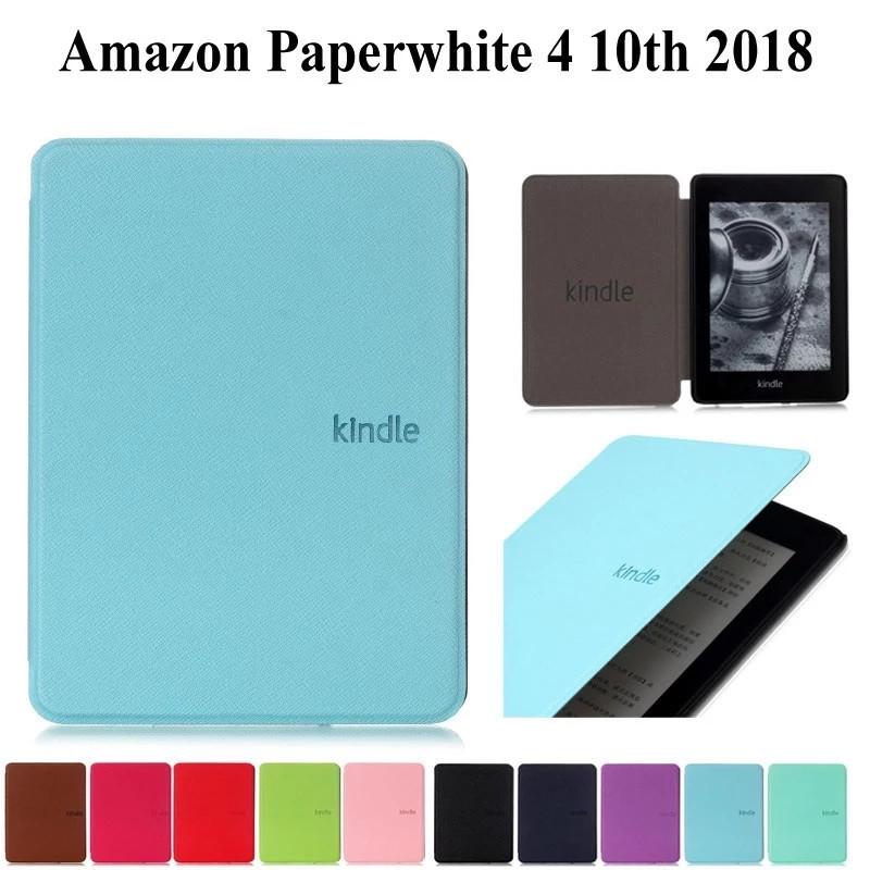   Joom Ультратонкий смарт-защитный чехол для Kindle Paperwhite 4 10-го поколения розы красного