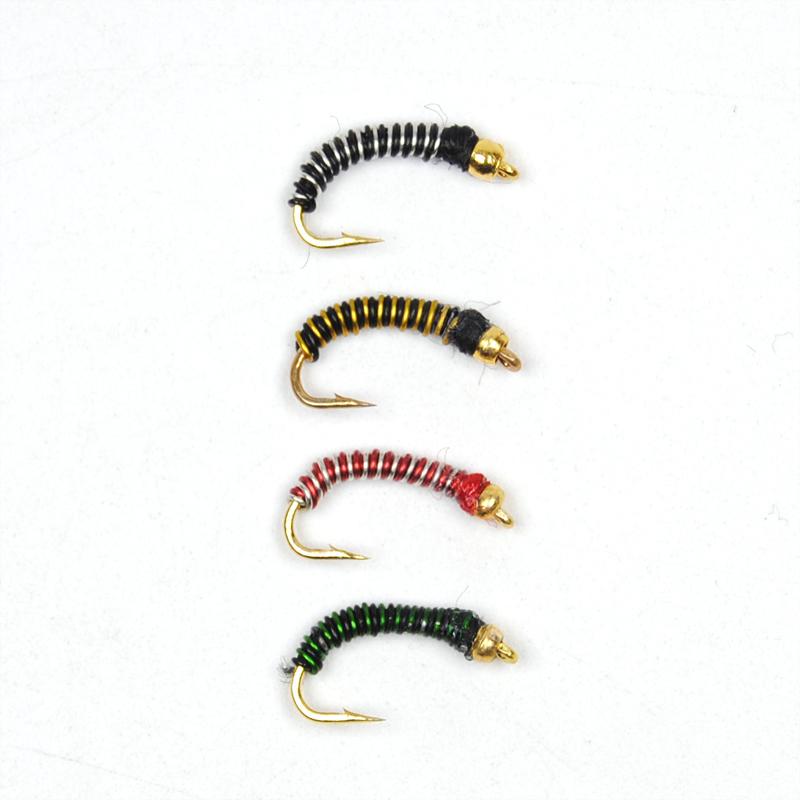 10 шт. #14 двухцветные Brassie Miges Chironomids нахлыстом/наживкой/приманками
