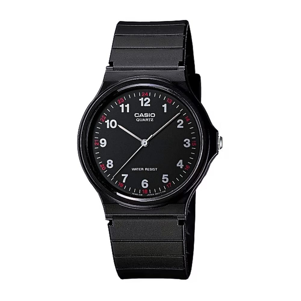 [Casio] Аналоговые часы CASIO Chipkashi Дешевые Casio MQ-24-1BL Уретановый ремень Унисекс Черный 24-часовой дисплей Индекс Модель Overseas