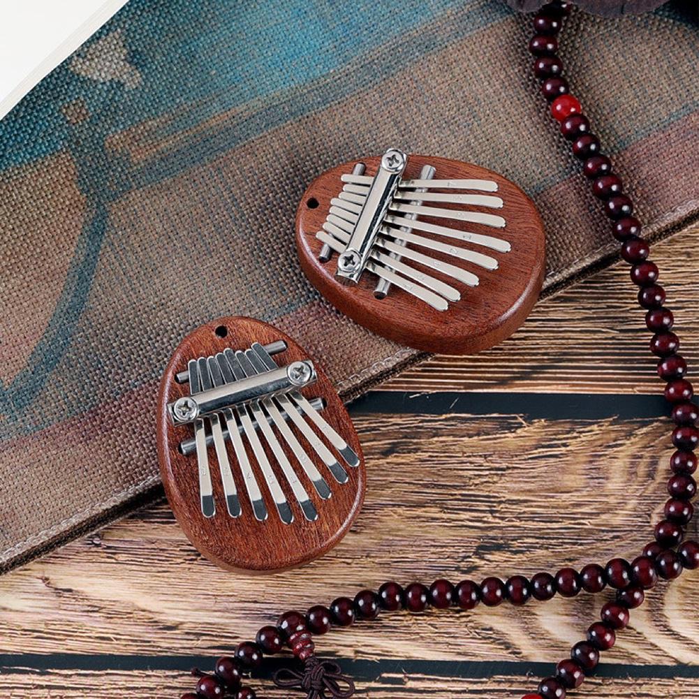 Портативный 8 Key Mini Kalimba Finger Thumb Piano Marimba Музыкальный инструмент в подарок one size