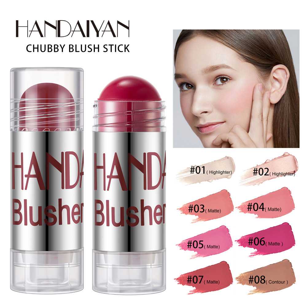 Румяна-стик 8 цветов Crayon Blush Stick Rouge Pencil Creamy Blush #01