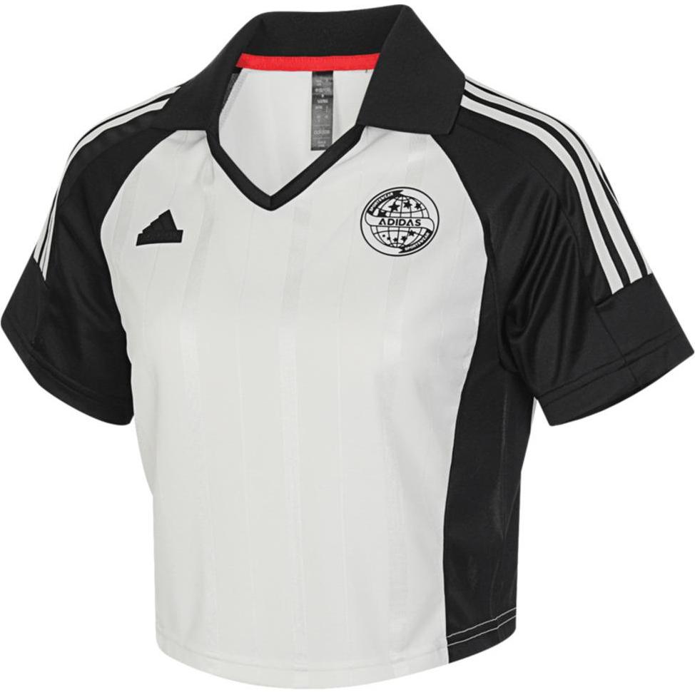 Футболки-поло  Joom Adidas Рубашка поло с цветными буквами, женская, белая, JC8641 L