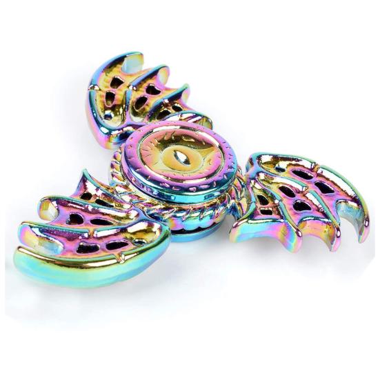 EDC Игрушка-спиннер с тремя листами, красочный вращающийся гироскоп, новинка, сенсорная игрушка против беспокойства разноцветный