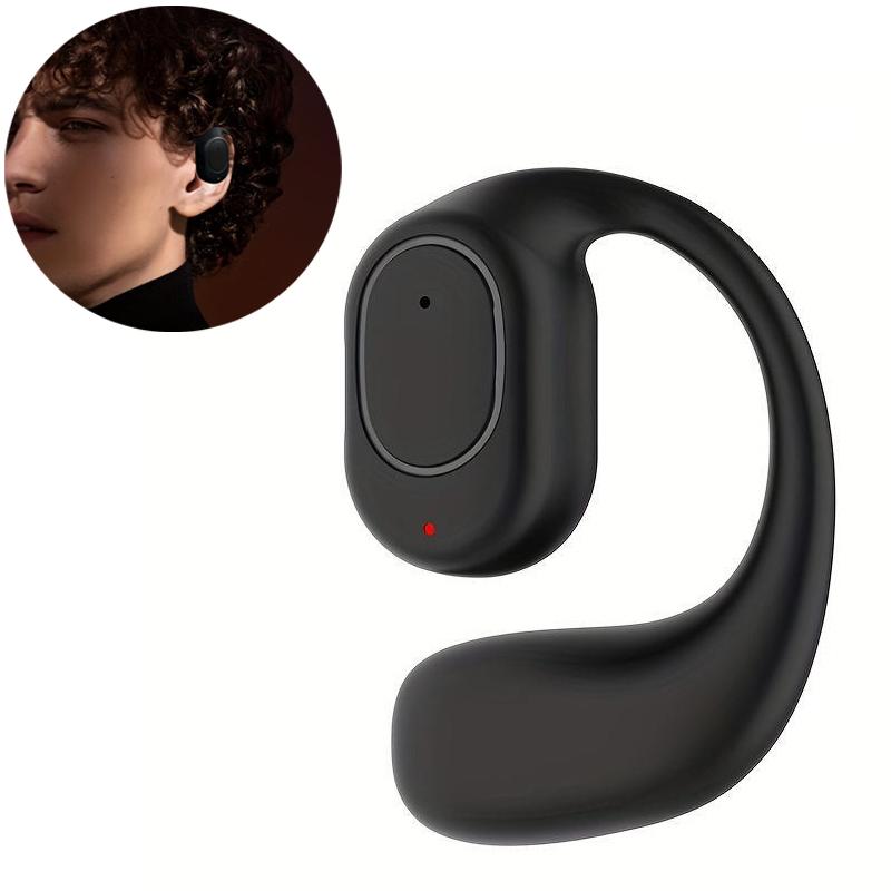 DZ02 Беспроводные наушники Bluetooth 5.4 с универсальным крючком Спортивные наушники Одиночная бизнес-гарнитура с микрофоном Hi-Fi стерео наушники с шумоподавлением белый
