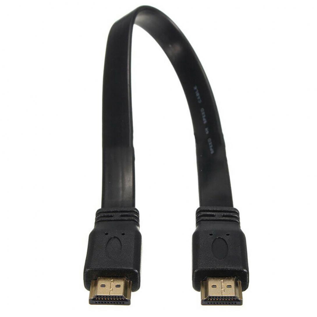 Высокоскоростной штекер 3CSTORE, плоский кабель HDMI с разъемом HDMI для аудио-видео AV HDTV PS3 0.3M