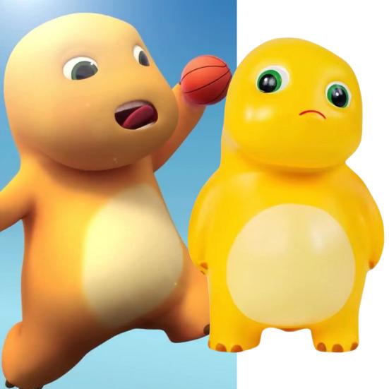 Игрушки-антистресс  Joom Игрушка-динозавр, мягкая игрушка с медленным отскоком, милая кукла-животное, игрушка для снятия стресса жёлтый