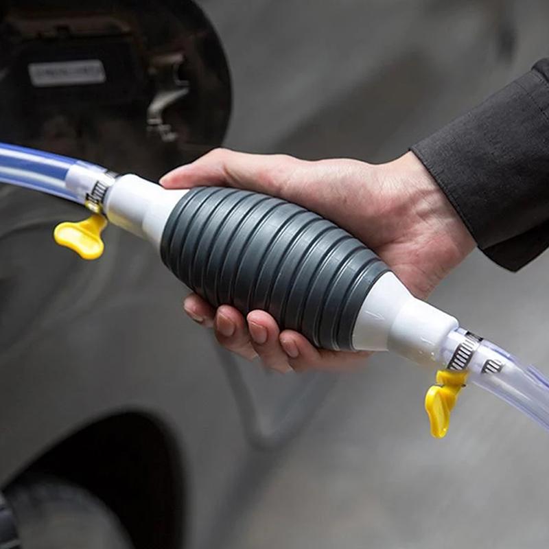 Автомобильный топливный бак Sucker Oil Transfer Автомобильный топливный насос Бензиновый дизельный жидкий ручной насос чёрный