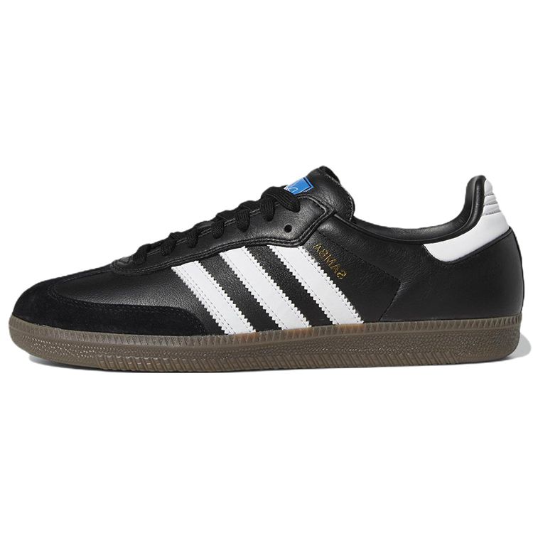 Adidas Samba ADV Black White Gum Мужские кроссовки Core-Black Cloud-White Gold-Metallic GW3159 41⅓