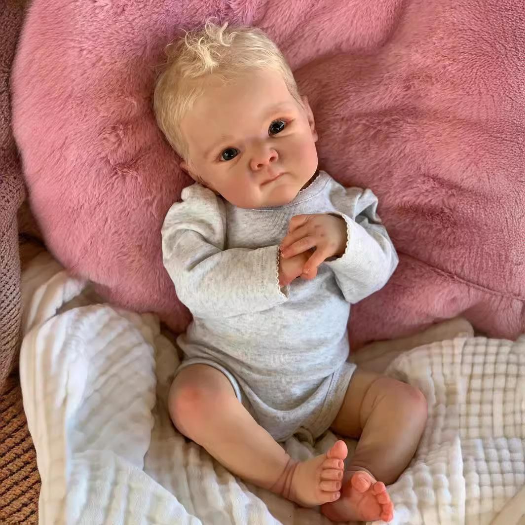 NPK Reborn Baby 18 дюймов с короткими волосами Bettie Toddler Girl очень мягкая тканевая кукла мягкая игрушка как настоящая реалистичная мягкая на ощупь cloth body