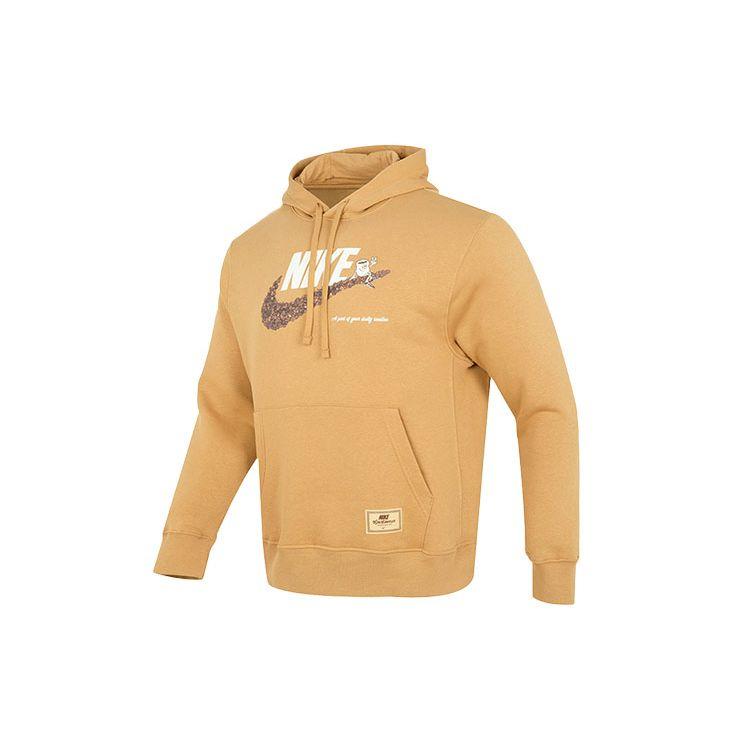 Мужская худи Nike Sportswear с принтом логотипа Cafe Sole, желтый DX6513-722 M