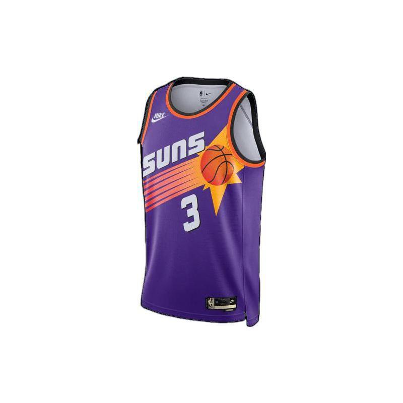 Дышащий винтажный трикотаж Nike NBA 90s Suns Paul #3 Fan Edition 22-23 сезона, топы унисекс, фиолетовый DO9452-504 L