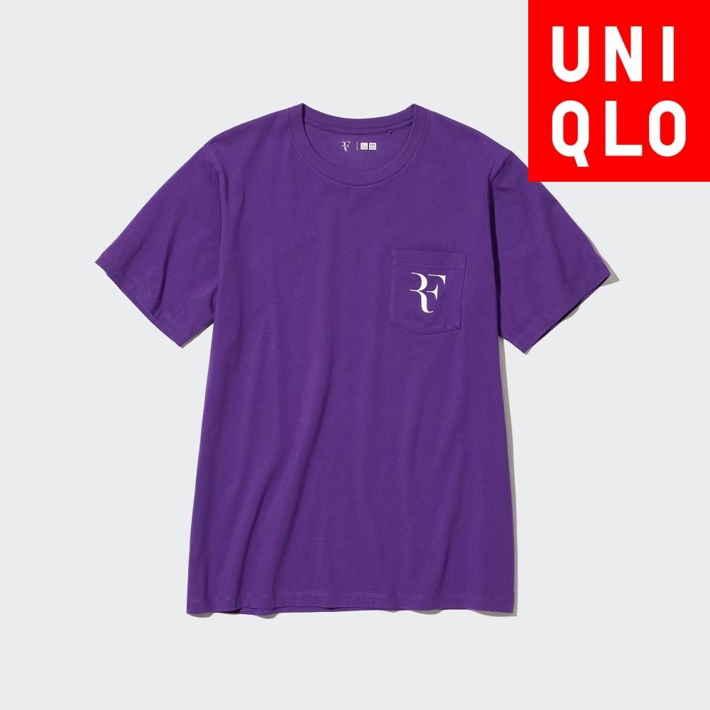 Футболка UNIQLO JAPAN с коротким рукавом и рисунком Роджера Федерера 09 BLACK/XS