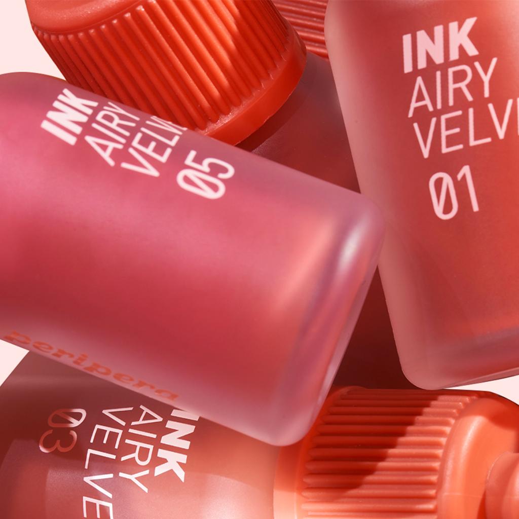 Блески для губ Peripera Ink Airy Velvet (8 вариантов) #007 HEART GRAPEFRUIT
