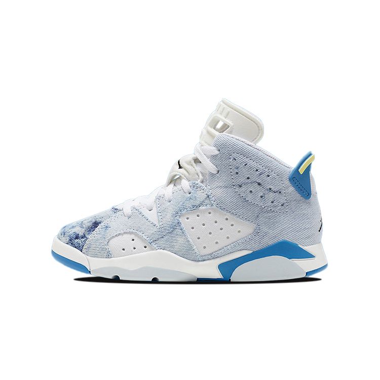 Детские кроссовки Air Jordan 6 Retro PS Washed Denim 2022 Blue White Dutch-Blue DX6176-100 29.5