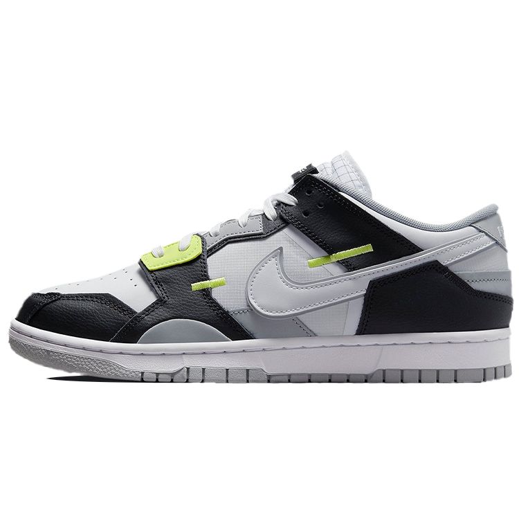 Мужские кроссовки Nike Dunk Scrap Wolf Grey Light Lemon Twist черно-белые DC9723-001 46