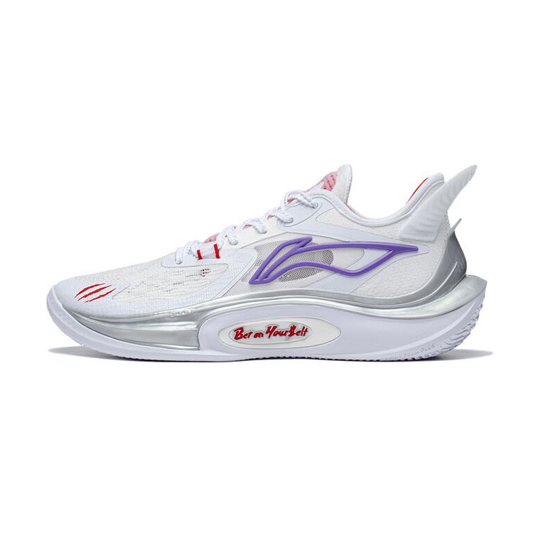 Баскетбольные кроссовки Li Ning Sonic 11 V2 с амортизацией и нескользящей подошвой, мужские белые ABAT045-1 46⅓
