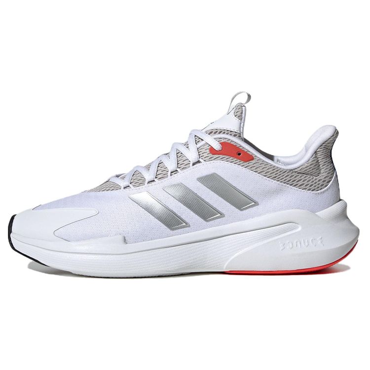 Adidas Alphaedge+ White Silver Ярко-красные мужские кроссовки Cloud-White Silver-Metallic IF7289 43⅓