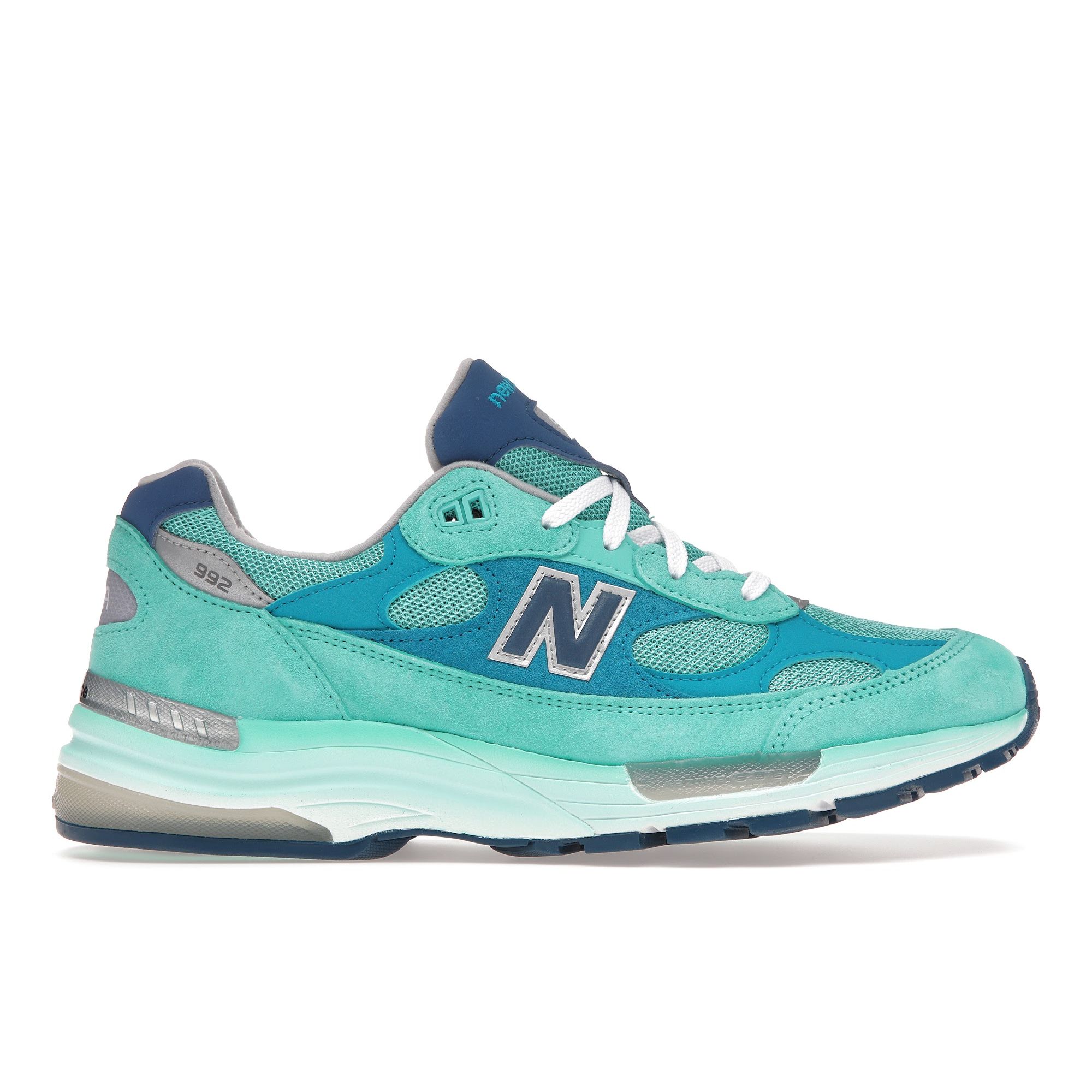 Кроссовки унисекс New Balance 992 «Сделано в США» синего и серебристого цвета M992TB 42