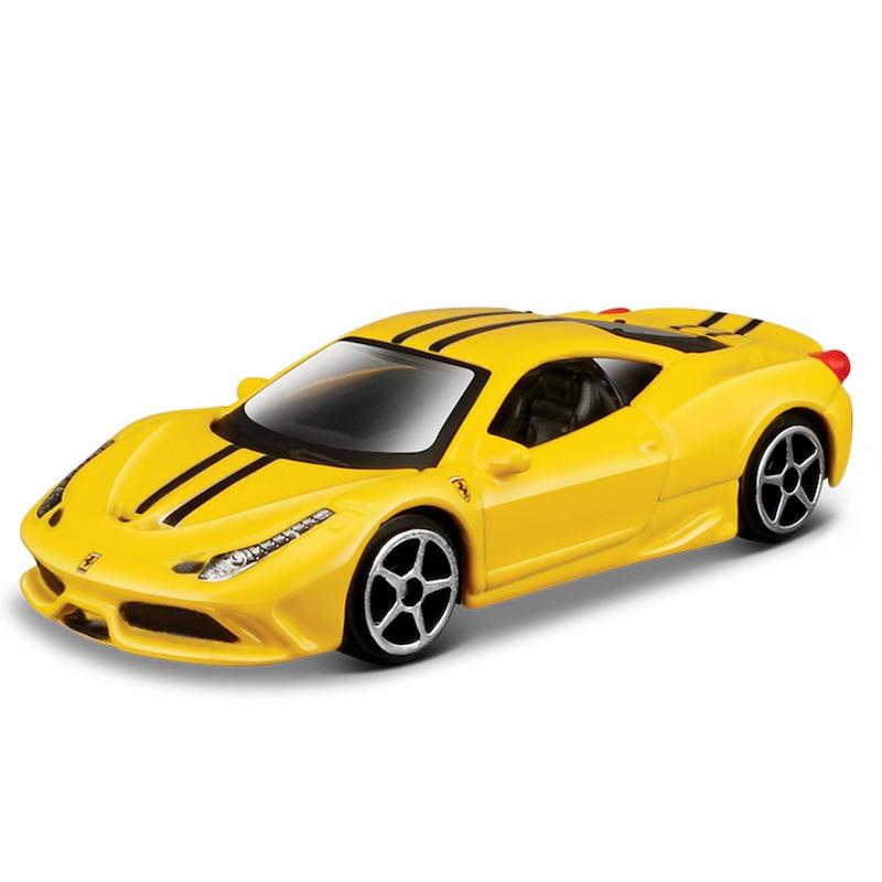 Мойкирпичный дом 1:64 Желтый Ferrari 458 Italia Racing Sports Модель Металлического Автомобиля Новая Коллекция