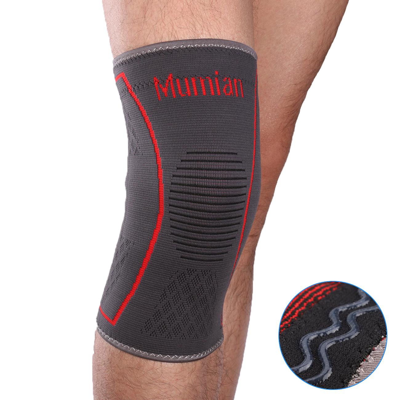 Эластичный спортивный наколенник XL красный