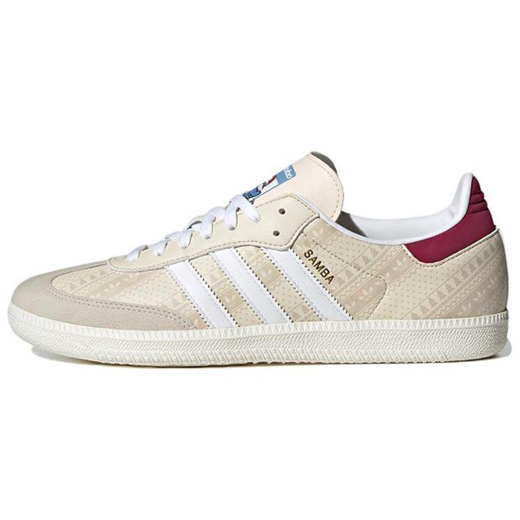 Кроссовки унисекс adidas Samba Wonder White Legacy Burgundy, белая ID4198 36