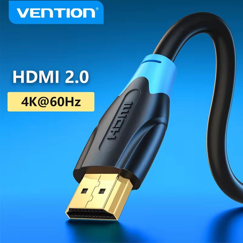 HDMI-кабель Vention, высокоскоростной 4K HDMI-HDMI, штекер для компьютера PS4 XBOX HDTV Project, 1 м, 2 м, 3 м, 5 м, кабель HDMI 1m чёрный