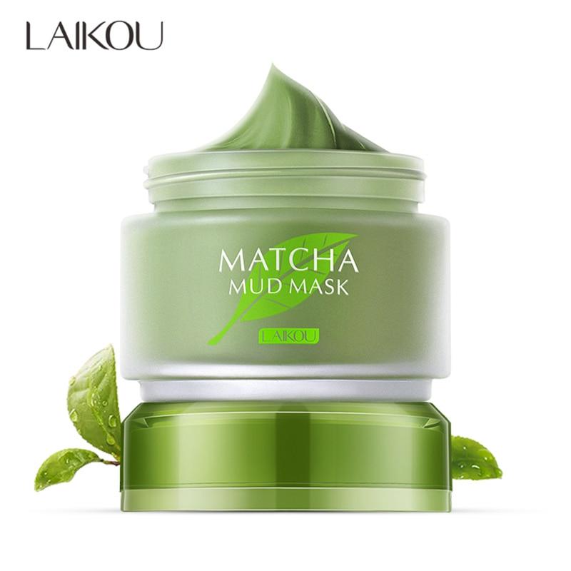 Уход за проблемной кожей Зелёная грязевая маска Matcha, увлажняющая, контролирующая жирность, сужающая поры, укрепляющая кожу, очищающая маска для лица, грязевая маска