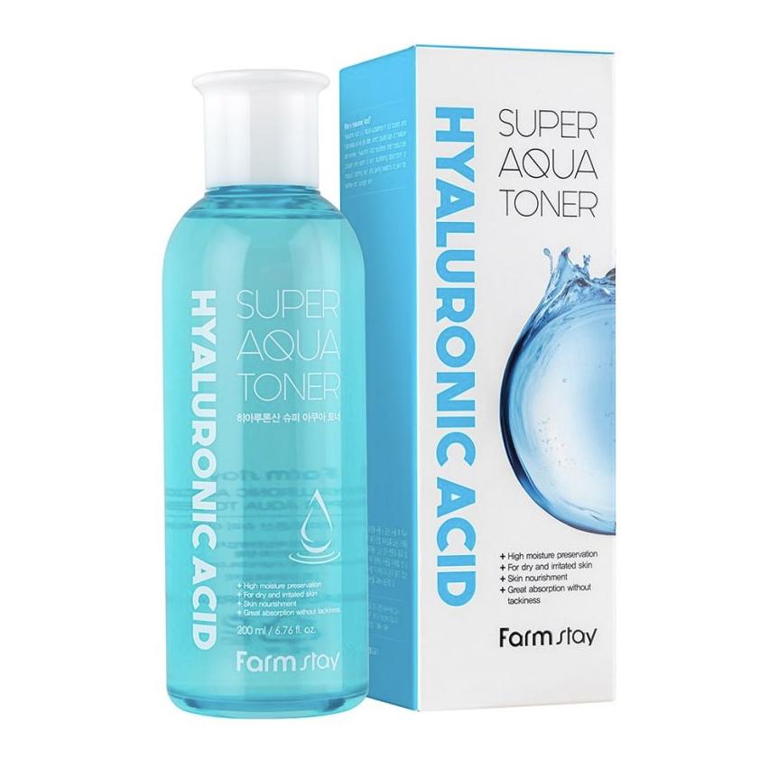 FARM STAY Super Aqua Toner с гиалуроновой кислотой 200 мл (3 варианта) 1pcs