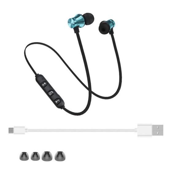 Bluetooth 4.2 Стерео Наушники Гарнитура Беспроводные Магнитные Наушники-вкладыши Наушники синий