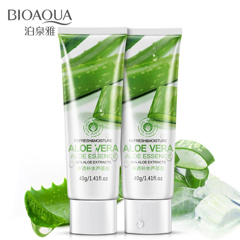 BIOAQUA натуральный гель алоэ вера, увлажняющий крем для лица, отбеливающий крем против морщин, шрам от прыщей, солнцезащитный крем для кожи, лечение акне, уход за кожей 40g