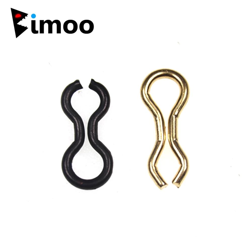 Bimoo 50 шт., латунные грузила в форме кольца, формы для глаз, петли для ловли карпа, терминал для ловли карпа, снасти для рыболовной снасти, разъем SML