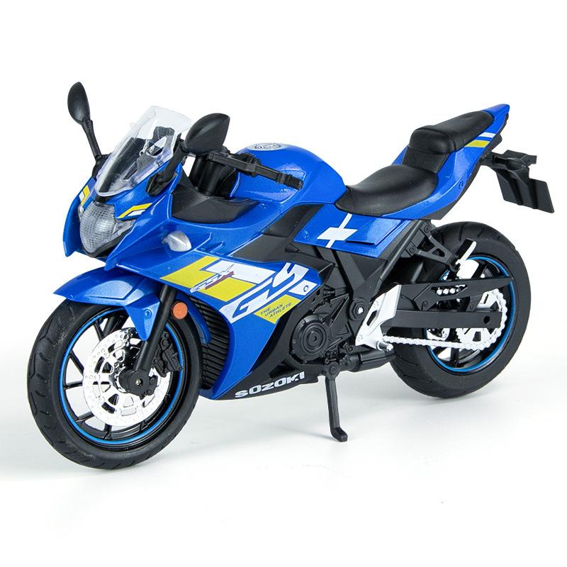 1/12 масштаб Suzuki GSX250R Тип двигателя, имитация литья под давлением, игрушечный дорожный автоцикл, коллекция автомобилей 1/12-Size:17*8*10cm синий
