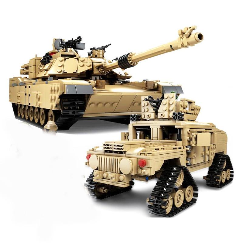 KY10000 2 в 1 веке, военные M1A2, танк «Абрамс», пушка, деформационные строительные блоки, игрушки для детей, подарок для мальчиков