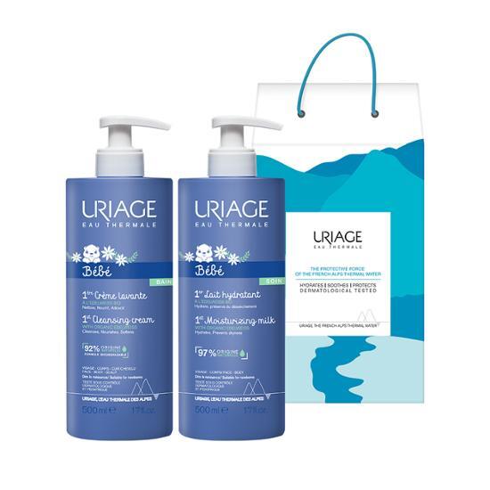 Специальный подарок для ребенка Uriage (Лосьон Bebe Premier Les 500 мл + очищающее средство Bebe Creme Lavante 500 мл), Корейская косметика