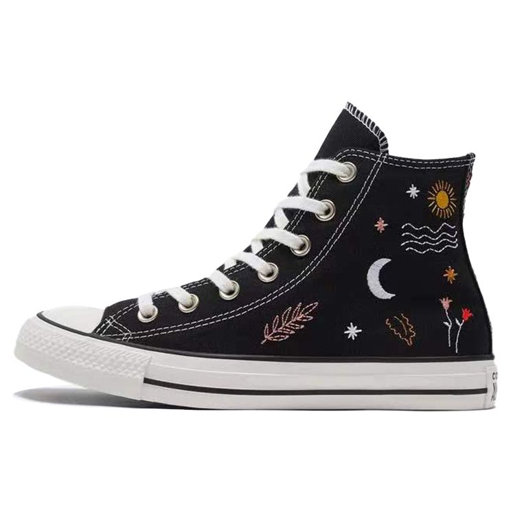 Converse Chuck Taylor All Star High It s Ok To Wander Женские кроссовки Черный Белый 571081C 35