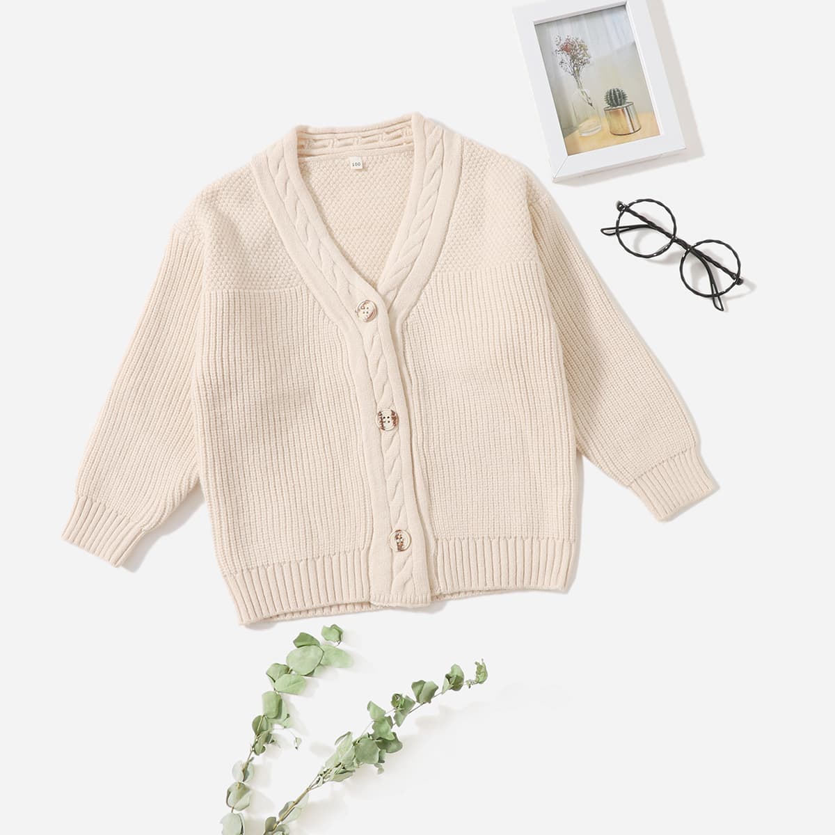   SheIn для мальчиков Кардиган вязаный