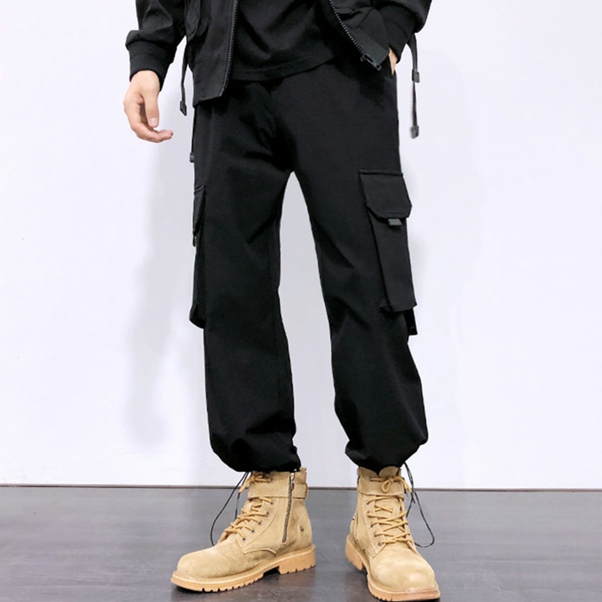 Мужчины > Мужской низ > Мужские брюки >  SheIn Мужской Брюки с карманом на кулиске