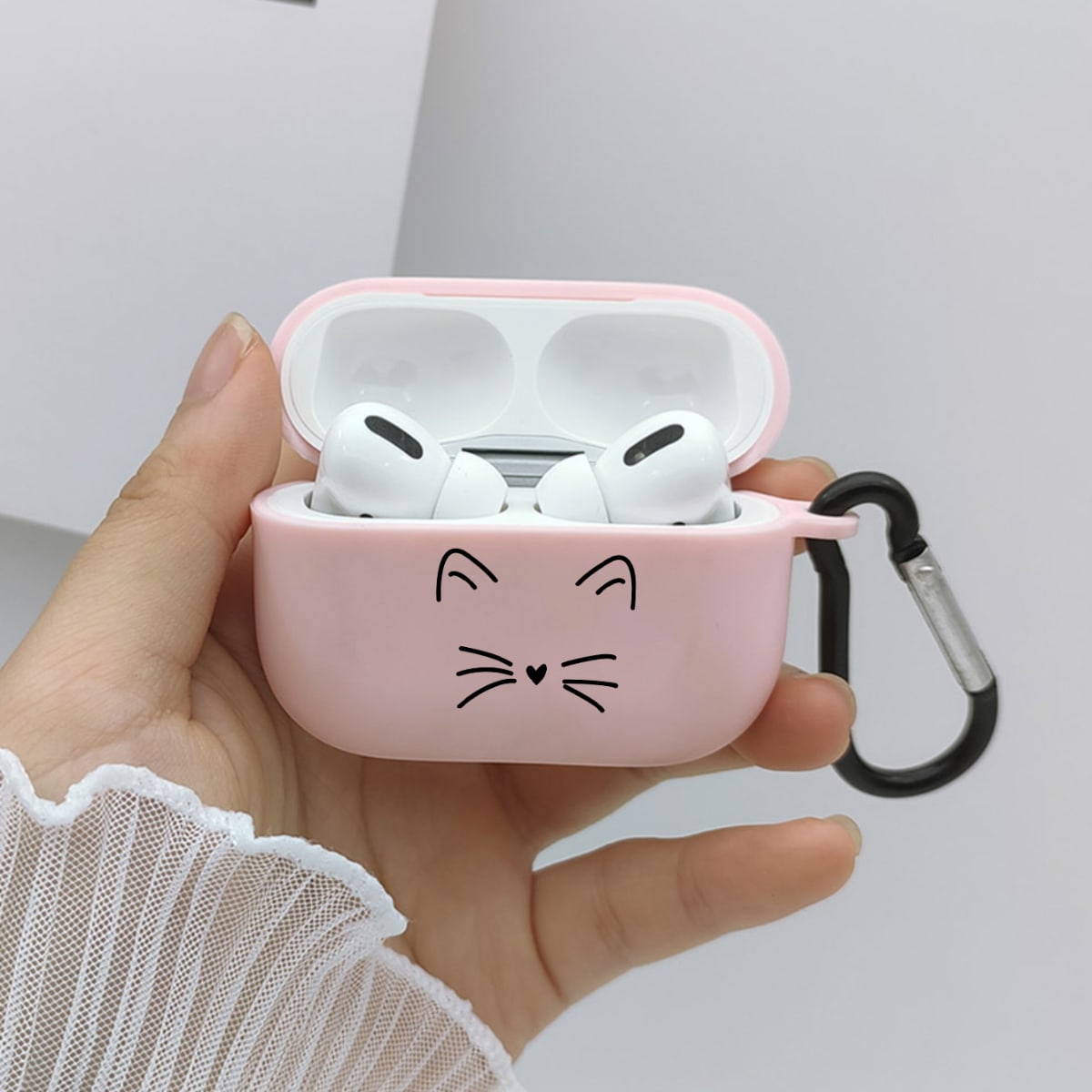   SheIn Чехол для Airpods Pro с узором кошки
