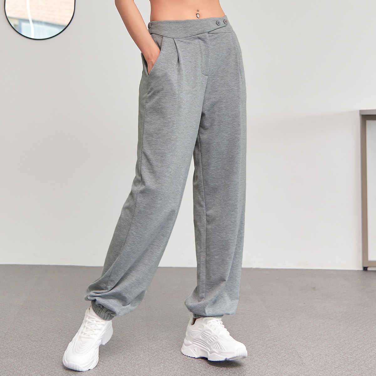   SheIn Спортивные брюки с карманом