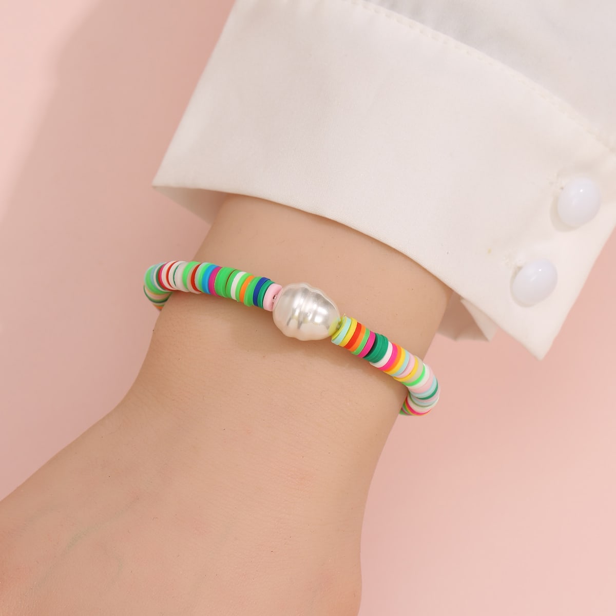 Ювелирные изделия и часы > Бижутерия > Модные украшения > Браслеты  SheIn Браслет с искусственным жемчугом