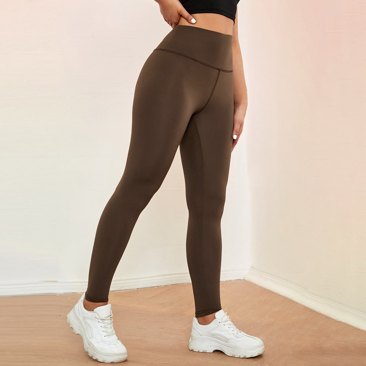   SheIn Леггинсы с контрастной строчкой