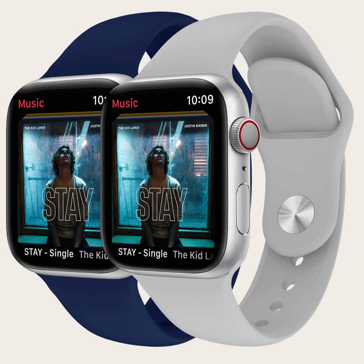 2шт Силиконовый ремешок для часов iWatch