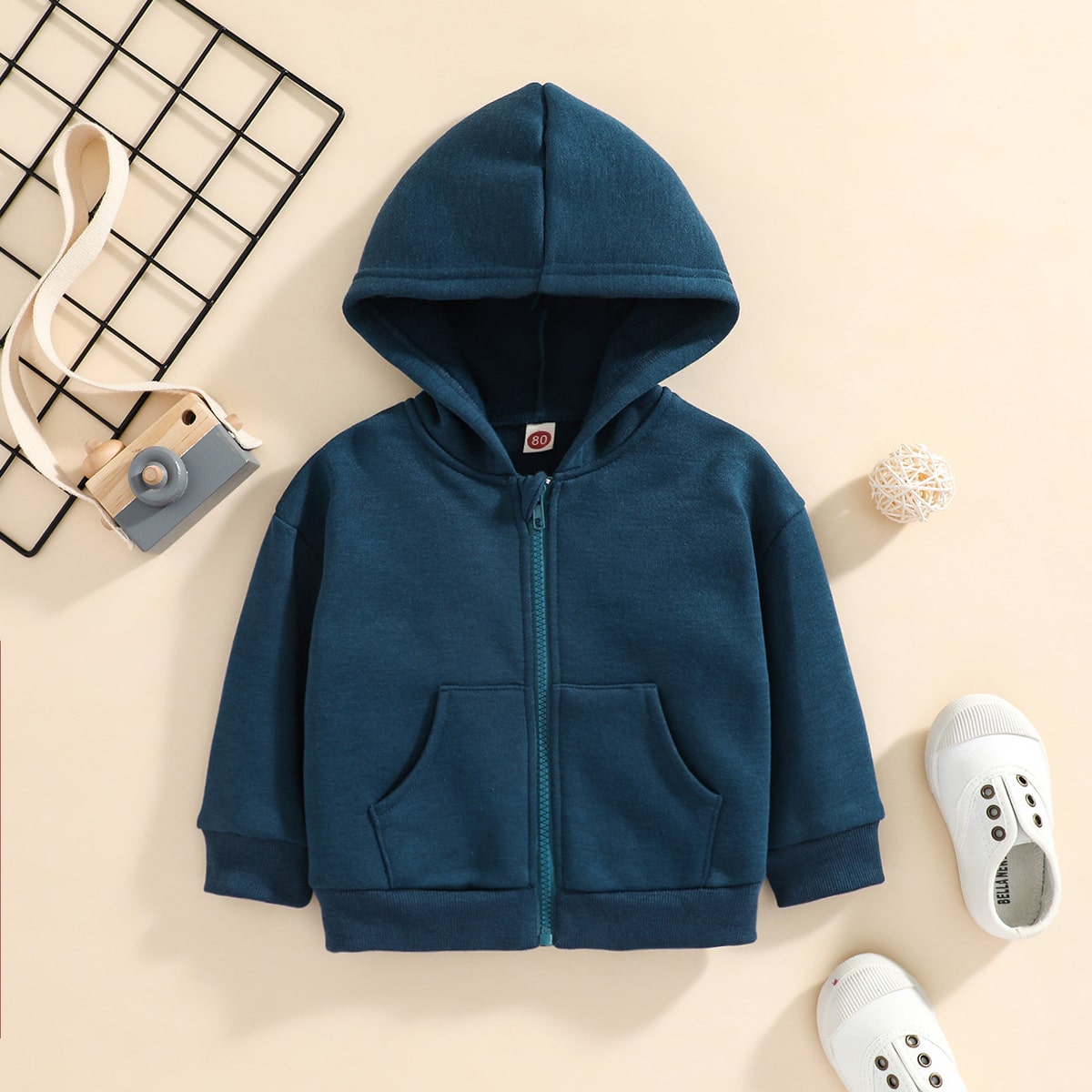   SheIn для детей Куртка на молнии с капюшоном