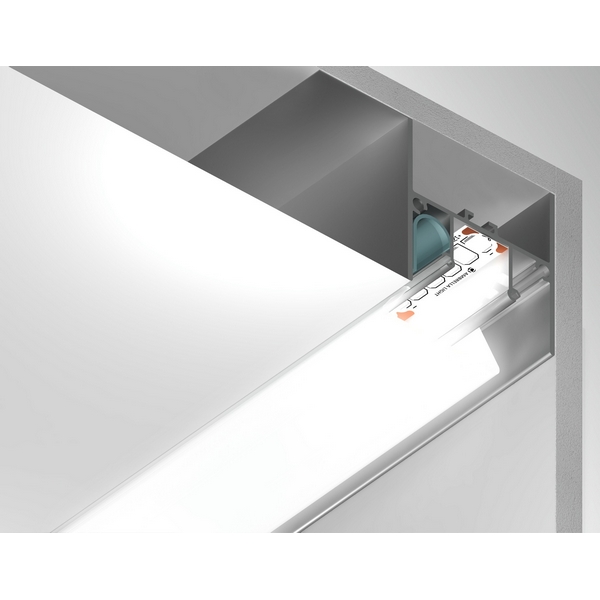 Алюминиевый профиль для натяжного потолка для светодиодной ленты до 12мм Ambrella Illumination GP4050AL